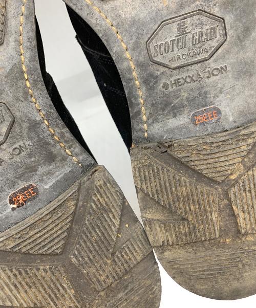 SCOTCH GRAIN × HIROKAWA（スコッチグレイン×ヒロカワ）SCOTCH GRAIN × HIROKAWA (スコッチグレイン×ヒロカワ) スウェードＵチップブーツ ブラック サイズ:25EEEの古着・服飾アイテム