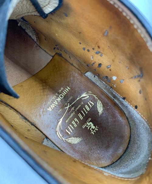 SCOTCH GRAIN × HIROKAWA（スコッチグレイン×ヒロカワ）SCOTCH GRAIN × HIROKAWA (スコッチグレイン×ヒロカワ) スウェードＵチップブーツ ブラック サイズ:25EEEの古着・服飾アイテム