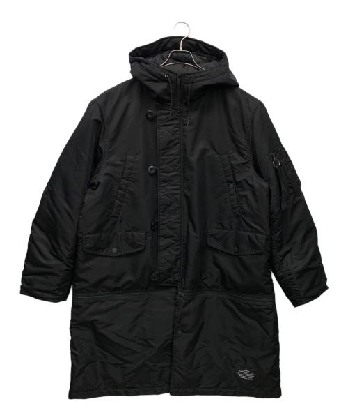 GU（ジーユー）GU (ジーユー) UNDERCOVER (アンダーカバー) 中綿コート ブラック サイズ:XLの古着・服飾アイテム