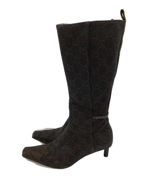 GUCCI（グッチ）GUCCI (グッチ) ブーツ ブラウン サイズ:35Cの古着・服飾アイテム