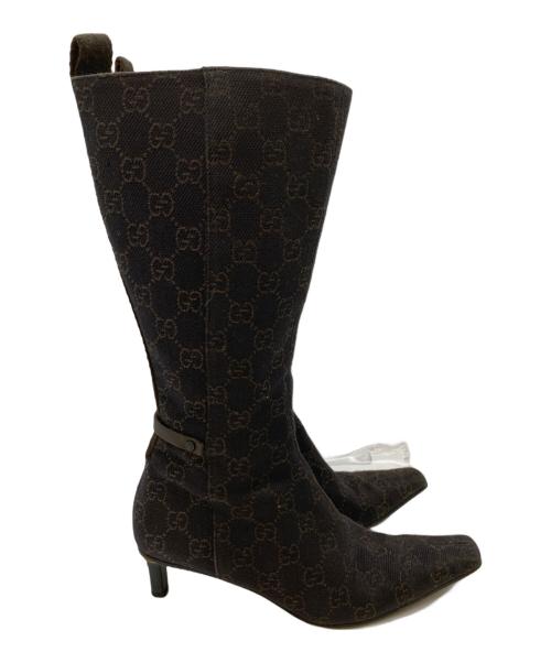 GUCCI（グッチ）GUCCI (グッチ) ブーツ ブラウン サイズ:35Cの古着・服飾アイテム