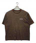 The Ennoy Professionalザ エンノイ プロフェッショナル）の古着「ショートスリーブボーダーTシャツ」｜ブラウン