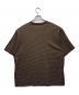 The Ennoy Professional (ザ エンノイ プロフェッショナル) ショートスリーブボーダーTシャツ ブラウン サイズ:XL：12000円