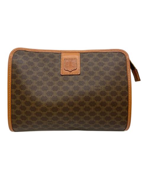 CELINE（セリーヌ）CELINE (セリーヌ) クラッチバッグ ブラウンの古着・服飾アイテム