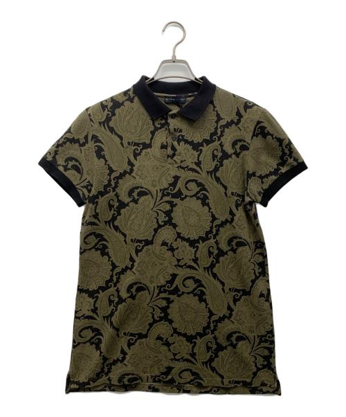 ETRO（エトロ）ETRO (エトロ) ポロシャツ ブラック×グリーン サイズ:Lの古着・服飾アイテム