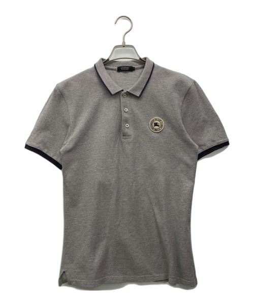 BURBERRY BLACK LABEL（バーバリーブラックレーベル）BURBERRY BLACK LABEL (バーバリーブラックレーベル) ポロシャツ ライトグレー サイズ:2の古着・服飾アイテム
