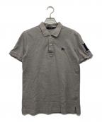 BURBERRY BLACK LABELバーバリーブラックレーベル）の古着「ポロシャツ」｜ライトグレー