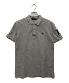 BURBERRY BLACK LABEL（バーバリーブラックレーベル）の古着「ポロシャツ」｜ライトグレー