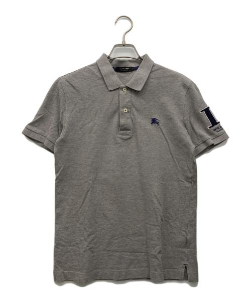 BURBERRY BLACK LABEL（バーバリーブラックレーベル）BURBERRY BLACK LABEL (バーバリーブラックレーベル) ポロシャツ ライトグレー サイズ:2の古着・服飾アイテム