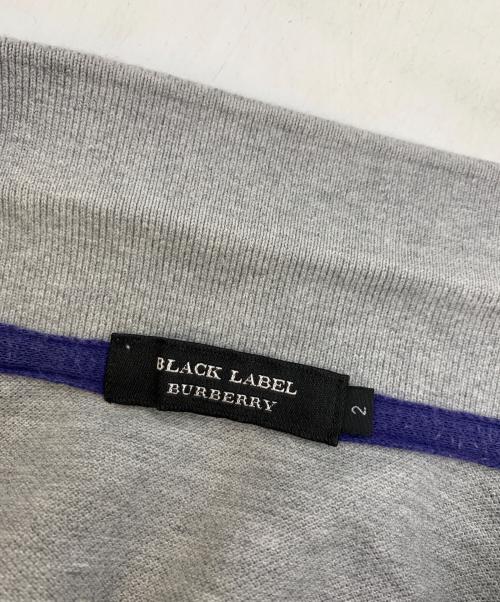 BURBERRY BLACK LABEL（バーバリーブラックレーベル）BURBERRY BLACK LABEL (バーバリーブラックレーベル) ポロシャツ ライトグレー サイズ:2の古着・服飾アイテム