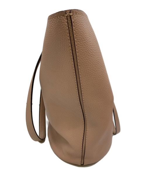 Kate Spade（ケイトスペード）Kate Spade (ケイトスペード) レザートートバッグ ピンクベージュの古着・服飾アイテム