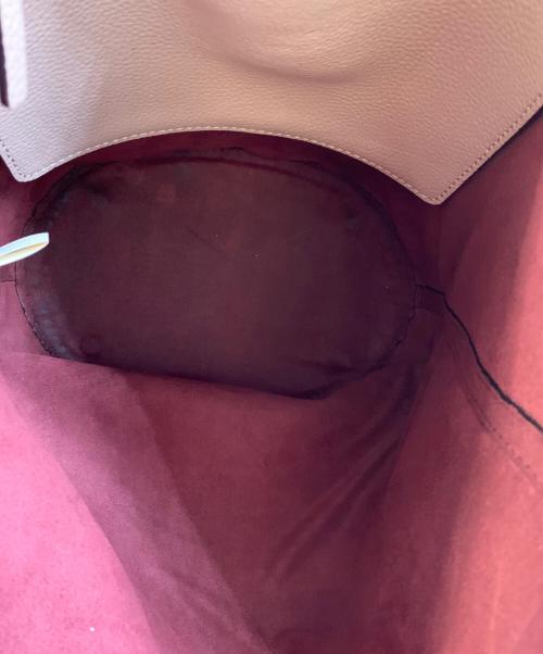 Kate Spade（ケイトスペード）Kate Spade (ケイトスペード) レザートートバッグ ピンクベージュの古着・服飾アイテム