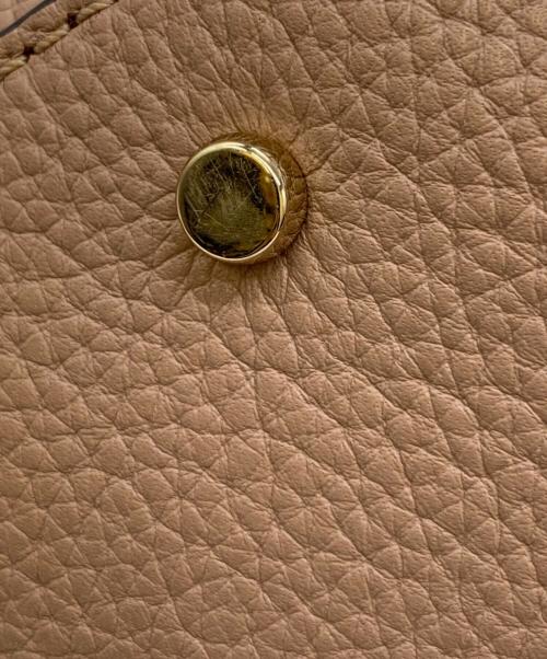 Kate Spade（ケイトスペード）Kate Spade (ケイトスペード) レザートートバッグ ピンクベージュの古着・服飾アイテム