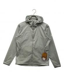 MAMMUT（マムート）の古着「グラナイト ソフトシェル フーデッド ジャケット」｜ライトグレー