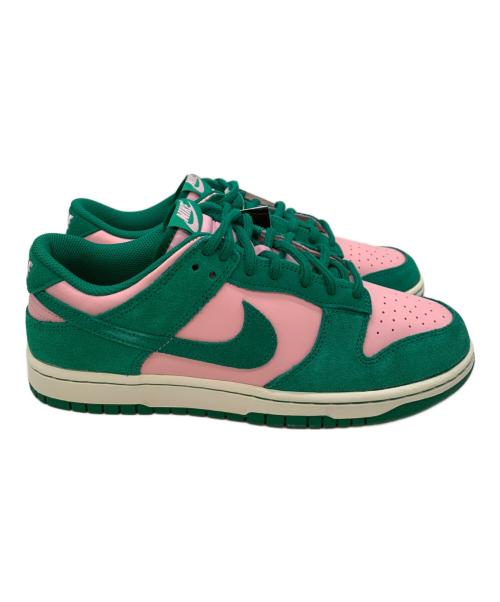 NIKE（ナイキ）NIKE (ナイキ) DUNK LOW RETRO SE ピンク×グリーン サイズ:28 未使用品の古着・服飾アイテム