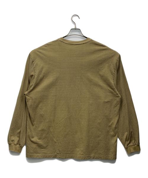 The Ennoy Professional（ザ エンノイ プロフェッショナル）THE ENNOY PROFESSIONAL (ザ エンノイ プロフェッショナル) L/S Border T-Shirt ベージュ サイズ:XXLの古着・服飾アイテム