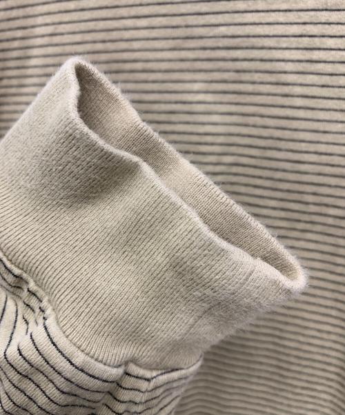 The Ennoy Professional（ザ エンノイ プロフェッショナル）THE ENNOY PROFESSIONAL (ザ エンノイ プロフェッショナル) L/S Border T-Shirt ベージュ サイズ:XXLの古着・服飾アイテム