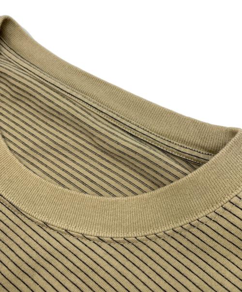 The Ennoy Professional（ザ エンノイ プロフェッショナル）THE ENNOY PROFESSIONAL (ザ エンノイ プロフェッショナル) L/S Border T-Shirt ベージュ サイズ:XXLの古着・服飾アイテム