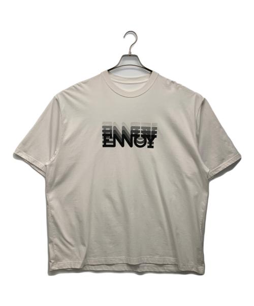 The Ennoy Professional（ザ エンノイ プロフェッショナル）THE ENNOY PROFESSIONAL (ザ エンノイ プロフェッショナル) Electric Logo GradationTシャツ ホワイト サイズ:XXLの古着・服飾アイテム