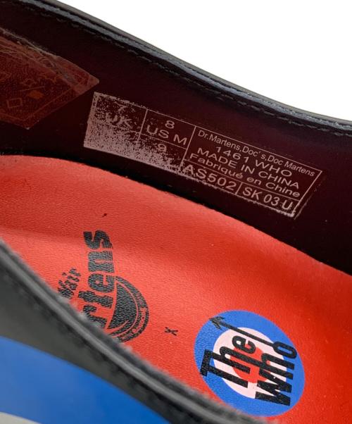Dr.Martens（ドクターマーチン）Dr.Martens (ドクターマーチン) The Who (ザ・フー) 3ホールシューズ ブラック サイズ:UK7の古着・服飾アイテム