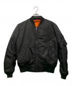 AVIREXアヴィレックス）の古着「MA-1ジャケット」｜ブラック