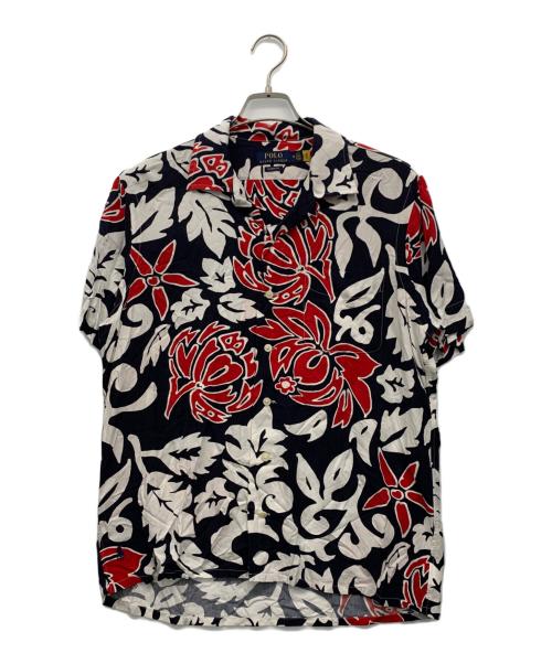 POLO RALPH LAUREN（ポロ・ラルフローレン）POLO RALPH LAUREN (ポロ・ラルフローレン) アロハシャツ レッド×ネイビー サイズ:Mの古着・服飾アイテム