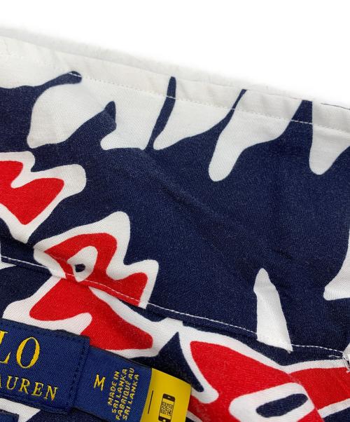 POLO RALPH LAUREN（ポロ・ラルフローレン）POLO RALPH LAUREN (ポロ・ラルフローレン) アロハシャツ レッド×ネイビー サイズ:Mの古着・服飾アイテム