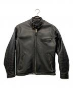 Schottショット）の古着「シングルライダースジャケット」｜ブラック