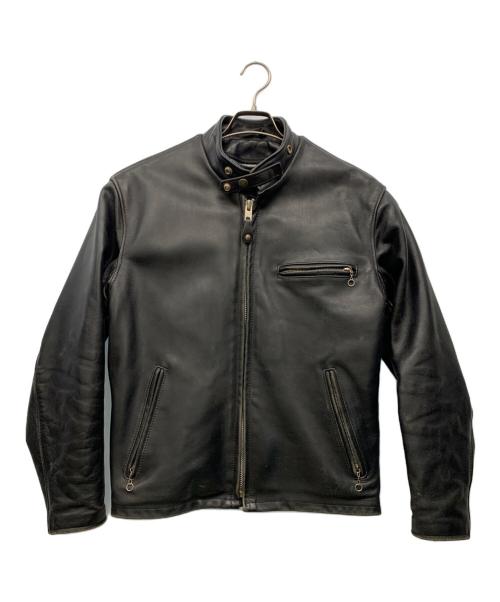 Schott（ショット）Schott (ショット) シングルライダースジャケット ブラック サイズ:40の古着・服飾アイテム