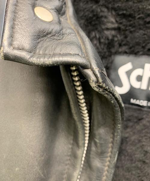 Schott（ショット）Schott (ショット) シングルライダースジャケット ブラック サイズ:40の古着・服飾アイテム