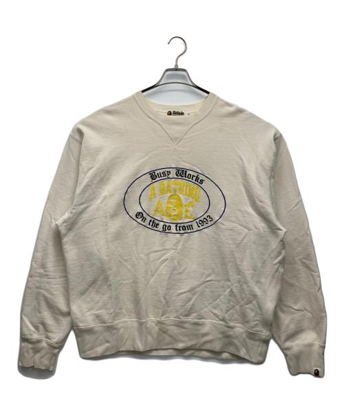 A BATHING APE（ア ベイシング エイプ）A BATHING APE (ア ベイシング エイプ) スウェット ホワイト サイズ:XLの古着・服飾アイテム