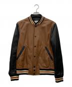 COACHコーチ）の古着「スタジャン」｜ブラック×ブラウン