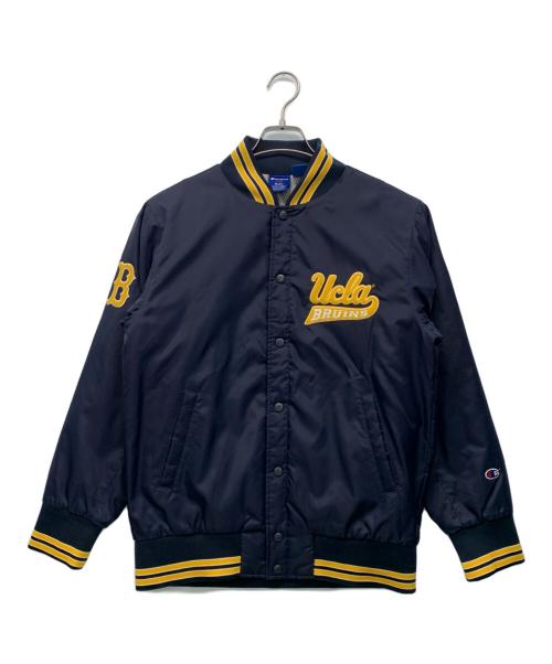 Champion（チャンピオン）Champion (チャンピオン) スタジャン ネイビー×イエロー サイズ:M 未使用品の古着・服飾アイテム