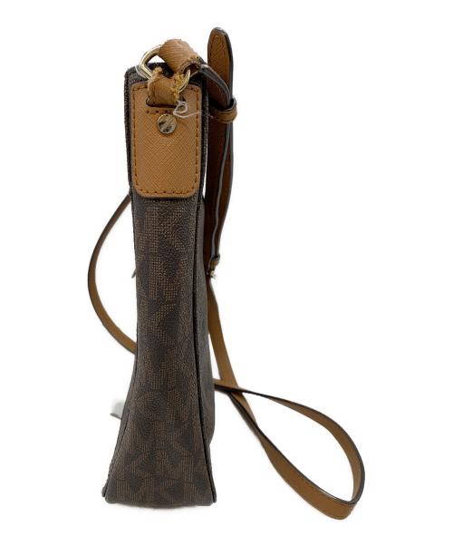 MICHAEL KORS（マイケル・コース）MICHAEL KORS (マイケルコース) ロゴロングショルダーバッグ ブラウンの古着・服飾アイテム