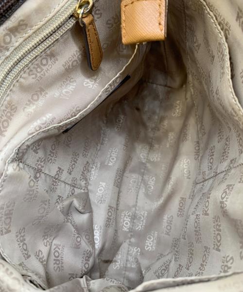 MICHAEL KORS（マイケル・コース）MICHAEL KORS (マイケルコース) ロゴロングショルダーバッグ ブラウンの古着・服飾アイテム