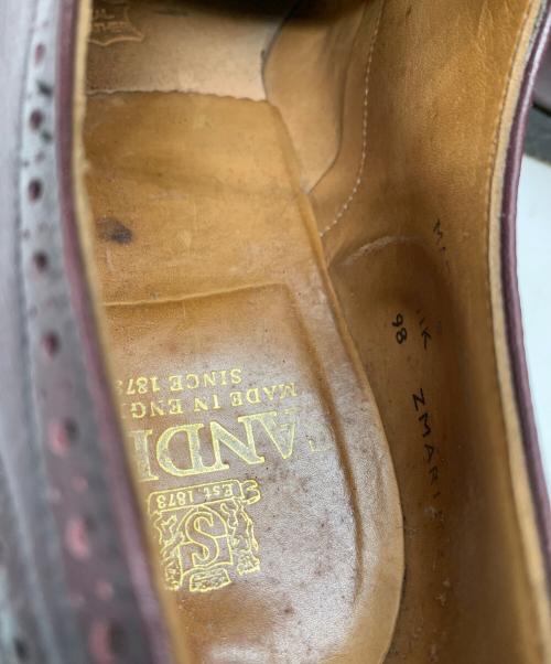 SANDERS（サンダース）SANDERS (サンダース) ウィングチップシューズ ブラウン サイズ:8の古着・服飾アイテム