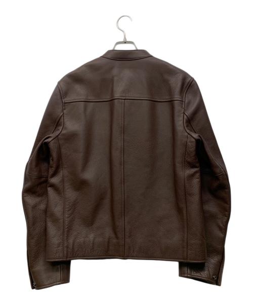 COACH（コーチ）COACH (コーチ) シングルライダースジャケット ブラウン サイズ:Mの古着・服飾アイテム