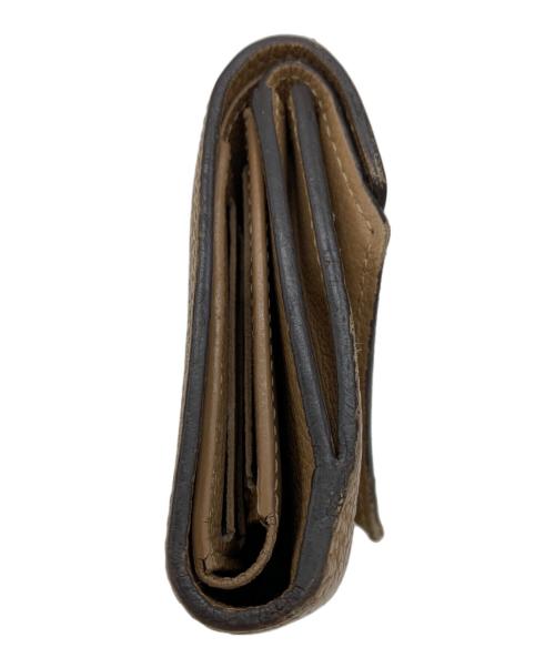 LOUIS VUITTON（ルイ ヴィトン）LOUIS VUITTON (ルイ ヴィトン) 3つ折り財布 ブラウン×ベージュの古着・服飾アイテム