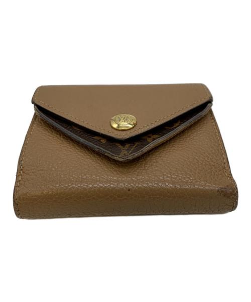 LOUIS VUITTON（ルイ ヴィトン）LOUIS VUITTON (ルイ ヴィトン) 3つ折り財布 ブラウン×ベージュの古着・服飾アイテム