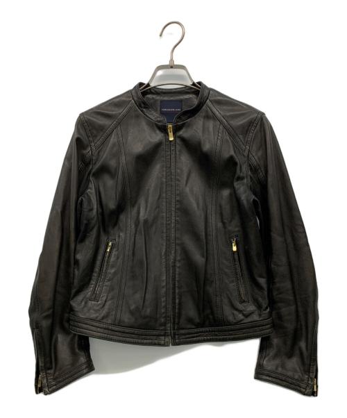 TOMORROW LAND（トゥモローランド）TOMORROW LAND (トゥモローランド) シングルライダースジャケット ブラック サイズ:36の古着・服飾アイテム