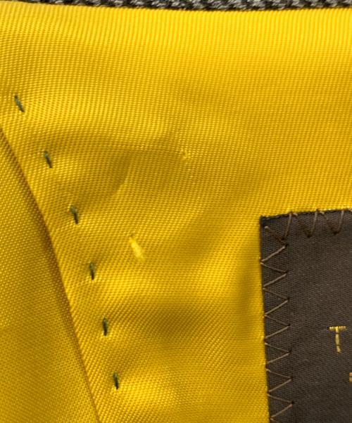 TOMORROW LAND（トゥモローランド）TOMORROW LAND (トゥモローランド) カルゼサーキュラーノーカラージャケット グレー サイズ:36の古着・服飾アイテム