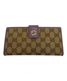 GUCCI（グッチ）の古着「長財布」｜ブラウン×ラベンダー