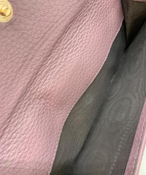 GUCCI（グッチ）GUCCI (グッチ) 長財布 ブラウン×ラベンダーの古着・服飾アイテム