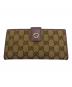 GUCCI（グッチ）の古着「長財布」｜ブラウン×ラベンダー