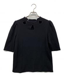 Ameri（アメリ）の古着「CROWN WAFFLE TOP」｜ブラック