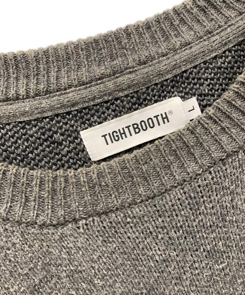 TIGHTBOOTH PRODUCTION（タイトブースプロダクション）TIGHTBOOTH PRODUCTION (タイトブースプロダクション) 厚手ニット グレー サイズ:Lの古着・服飾アイテム