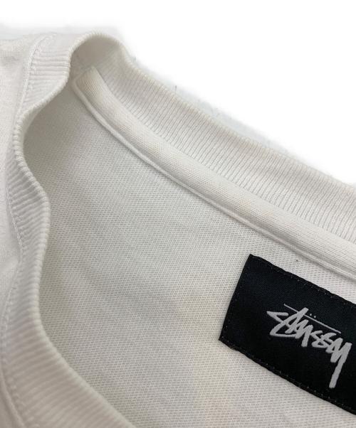 stussy（ステューシー）stussy (ステューシー) ロゴ刺繍Tシャツ ホワイト サイズ:XLの古着・服飾アイテム