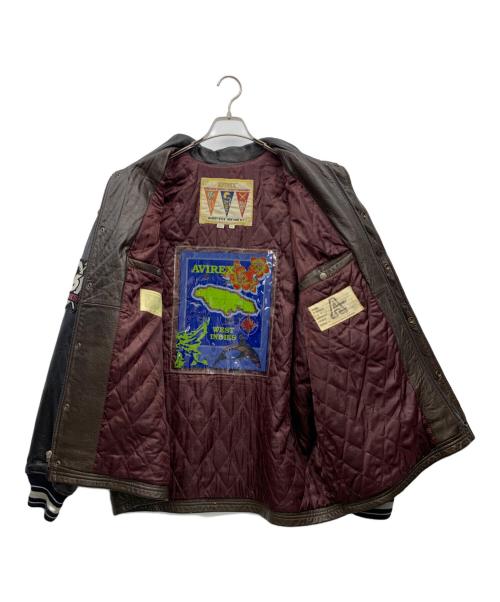 AVIREX（アヴィレックス）AVIREX (アヴィレックス) レザージャケット ブラック サイズ:2XLの古着・服飾アイテム
