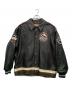 AVIREX（アヴィレックス）の古着「レザージャケット」｜ブラック