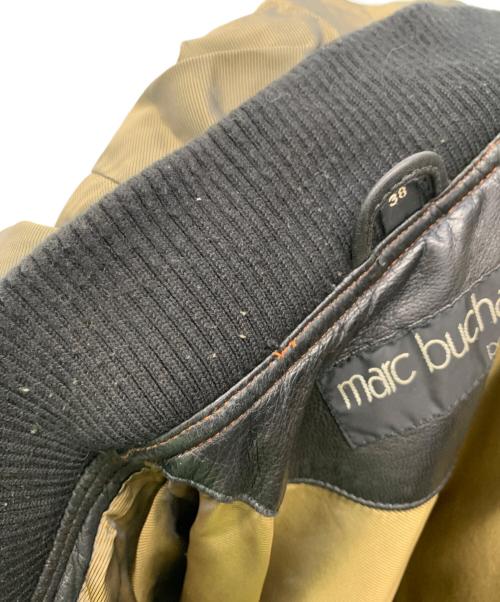 marc buchanan Pelle Pelle（ペレ ペレ マーク ブキャナン）marc buchanan pelle pelle (ペレ ペレ マーク ブキャナン) レザージャケット オレンジ×ブラック×グリーン サイズ:38の古着・服飾アイテム